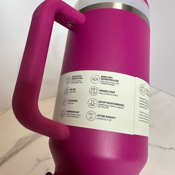 Stanley 40oz Quencher H2O Tumbler in Fuchsia - NWT - Picture 6 of 9